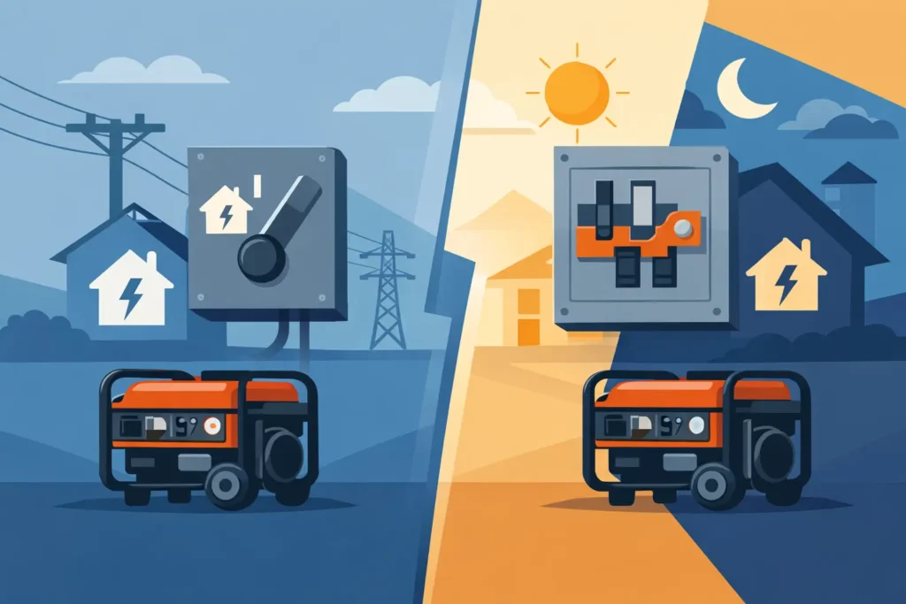 Generator Transfer Switch vs Interlock