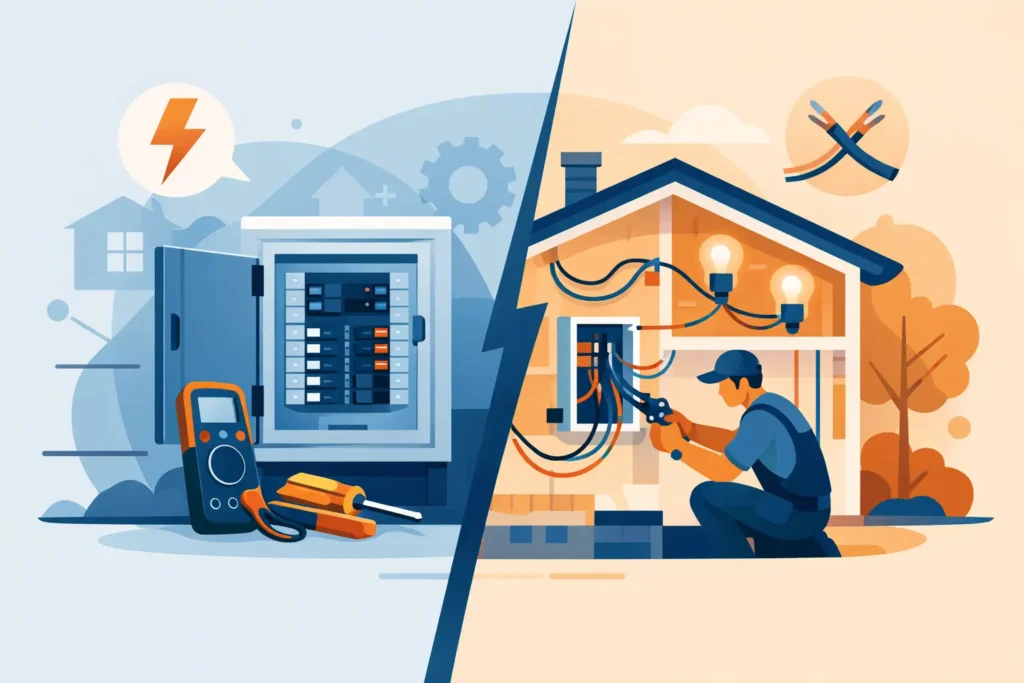 Panel Upgrade vs Rewiring: What You Need?