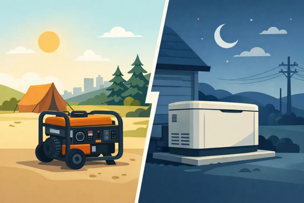 Portable vs Standby Generator: Which Fits?