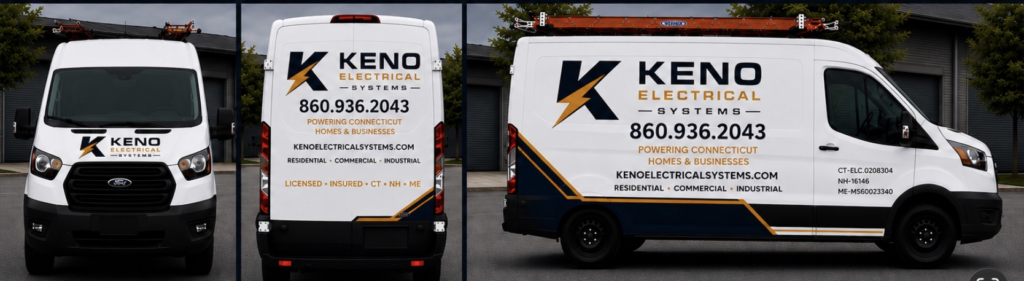Keno Electrical Systems electrician service van in Connecticutservice van in Connecticut