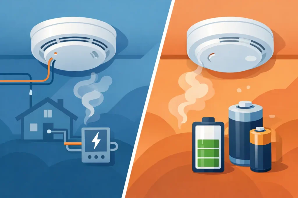 Hardwired Smoke Alarms vs Battery Alarms