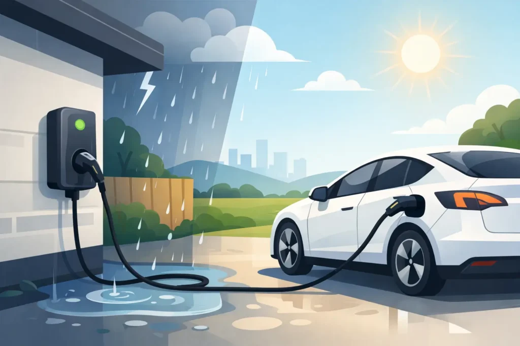 Can EV Chargers Be Installed Outside Safely?