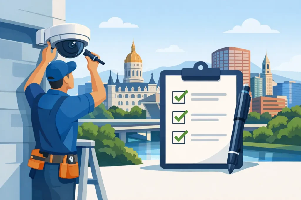 Security Camera Installation Checklist for Hartford